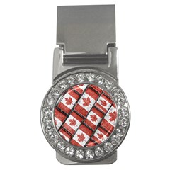 Canadian Flag Motif Pattern Money Clips (cz)  by dflcprints