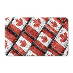 Canadian Flag Motif Pattern Magnet (rectangular) by dflcprints