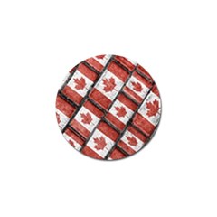 Canadian Flag Motif Pattern Golf Ball Marker by dflcprints