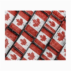 Canadian Flag Motif Pattern Small Glasses Cloth by dflcprints