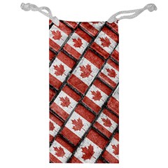 Canadian Flag Motif Pattern Jewelry Bag