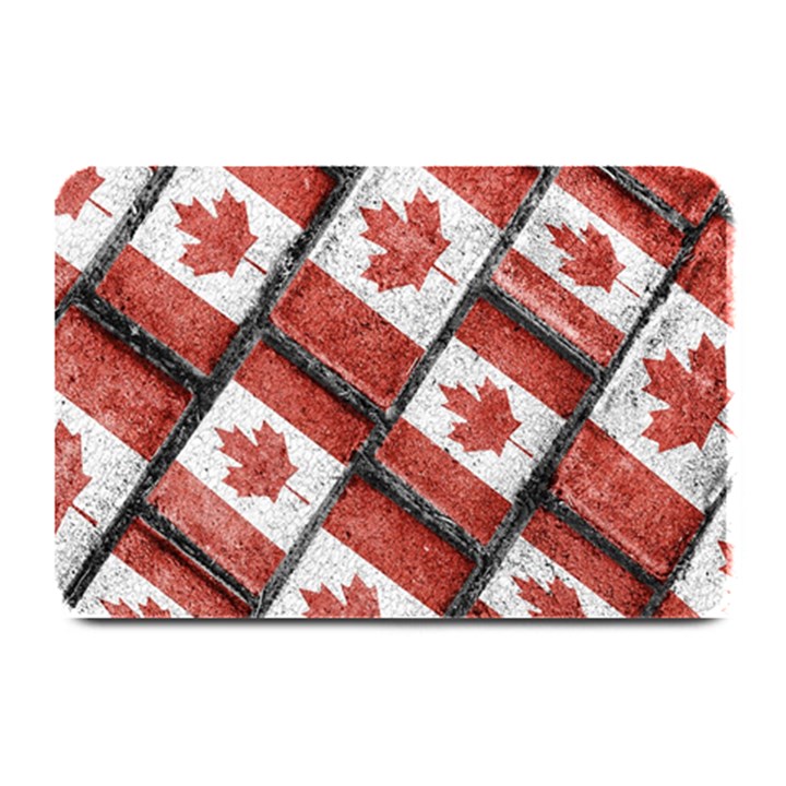 Canadian Flag Motif Pattern Plate Mats