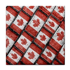 Canadian Flag Motif Pattern Face Towel by dflcprints