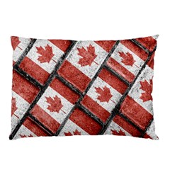 Canadian Flag Motif Pattern Pillow Case by dflcprints