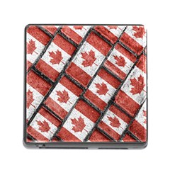 Canadian Flag Motif Pattern Memory Card Reader (square) by dflcprints