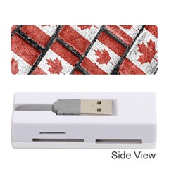 Canadian Flag Motif Pattern Memory Card Reader (stick)  by dflcprints