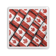 Canadian Flag Motif Pattern Memory Card Reader (square)  by dflcprints