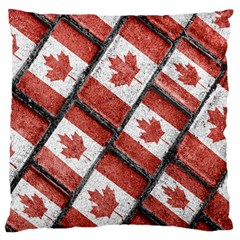 Canadian Flag Motif Pattern Large Cushion Case (one Side) by dflcprints