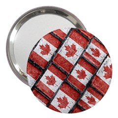 Canadian Flag Motif Pattern 3  Handbag Mirrors by dflcprints