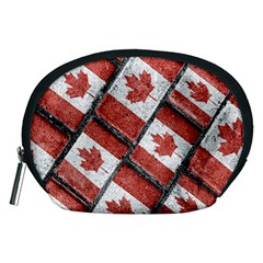 Canadian Flag Motif Pattern Accessory Pouches (medium)  by dflcprints