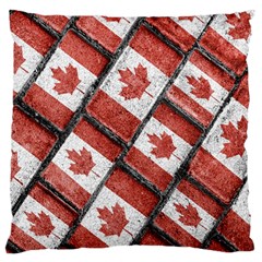 Canadian Flag Motif Pattern Standard Flano Cushion Case (one Side) by dflcprints