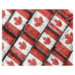 Canadian Flag Motif Pattern Double Sided Flano Blanket (medium)  by dflcprints