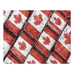 Canadian Flag Motif Pattern Double Sided Flano Blanket (large)  by dflcprints