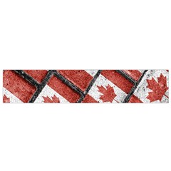 Canadian Flag Motif Pattern Flano Scarf (small) by dflcprints