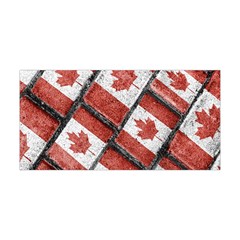 Canadian Flag Motif Pattern Yoga Headband by dflcprints