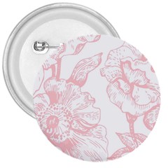 Vintage Pink Floral 3  Buttons by NouveauDesign