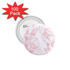 Vintage Pink Floral 1 75  Buttons (100 Pack)  by NouveauDesign