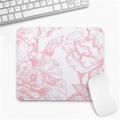 Vintage Pink Floral Large Mousepads by NouveauDesign