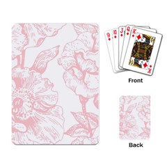 Vintage Pink Floral Playing Card by NouveauDesign