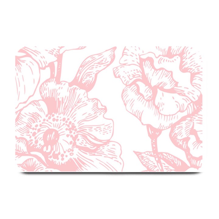 vintage pink floral Plate Mats