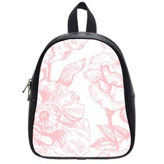 Vintage Pink Floral School Bag (small) by NouveauDesign