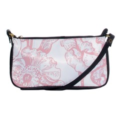 Vintage Pink Floral Shoulder Clutch Bags by NouveauDesign