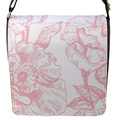 Vintage Pink Floral Flap Messenger Bag (s) by NouveauDesign