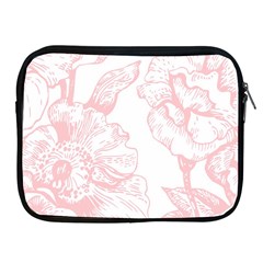 Vintage Pink Floral Apple Ipad 2/3/4 Zipper Cases by NouveauDesign