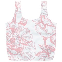 Vintage Pink Floral Full Print Recycle Bags (l)  by NouveauDesign