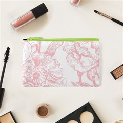 Vintage Pink Floral Cosmetic Bag (xs) by NouveauDesign