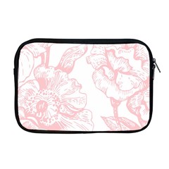 Vintage Pink Floral Apple Macbook Pro 17  Zipper Case by NouveauDesign