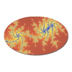 Fractals Oval Magnet by NouveauDesign