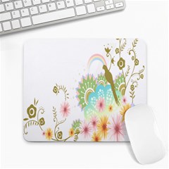 Wreaths Sexy Flower Star Leaf Rose Sunflower Bird Summer Large Mousepads