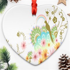 Wreaths Sexy Flower Star Leaf Rose Sunflower Bird Summer Heart Ornament (two Sides)