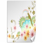 Wreaths Sexy Flower Star Leaf Rose Sunflower Bird Summer Canvas 12  x 18   11.88 x17.36  Canvas - 1