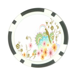 Wreaths Sexy Flower Star Leaf Rose Sunflower Bird Summer Poker Chip Card Guard by Mariart