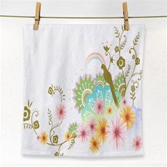 Wreaths Sexy Flower Star Leaf Rose Sunflower Bird Summer Face Towel