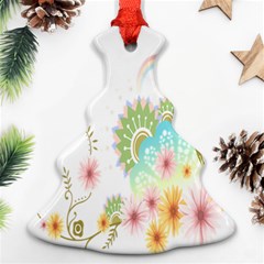 Wreaths Sexy Flower Star Leaf Rose Sunflower Bird Summer Christmas Tree Ornament (two Sides)