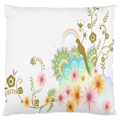 Wreaths Sexy Flower Star Leaf Rose Sunflower Bird Summer Standard Flano Cushion Case (two Sides)