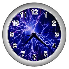 Blue Sky Light Space Wall Clocks (silver) 