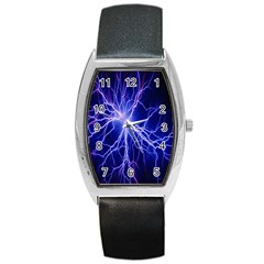 Blue Sky Light Space Barrel Style Metal Watch by Mariart