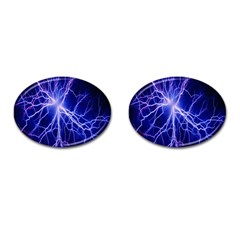 Blue Sky Light Space Cufflinks (oval) by Mariart