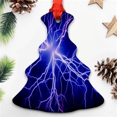 Blue Sky Light Space Christmas Tree Ornament (two Sides)