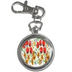 Flower Floral Red Yellow Leaf Green Sexy Summer Key Chain Watches Front