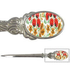 Flower Floral Red Yellow Leaf Green Sexy Summer Letter Openers by Mariart