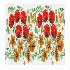 Flower Floral Red Yellow Leaf Green Sexy Summer Medium Glasses Cloth by Mariart