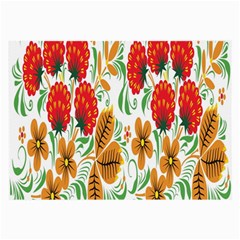 Flower Floral Red Yellow Leaf Green Sexy Summer Large Glasses Cloth by Mariart