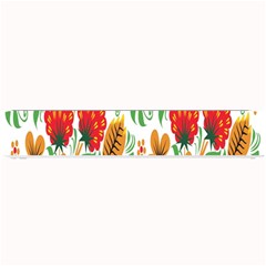 Flower Floral Red Yellow Leaf Green Sexy Summer Small Bar Mats by Mariart