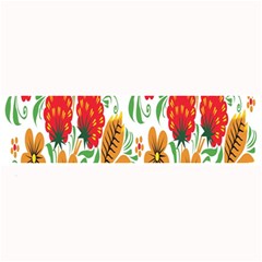 Flower Floral Red Yellow Leaf Green Sexy Summer Large Bar Mats by Mariart