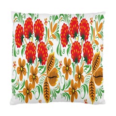 Flower Floral Red Yellow Leaf Green Sexy Summer Standard Cushion Case (one Side) by Mariart